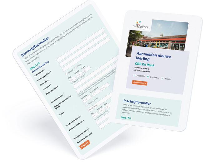 Digitaliseren inschrijfformulier nieuwe leerlingen